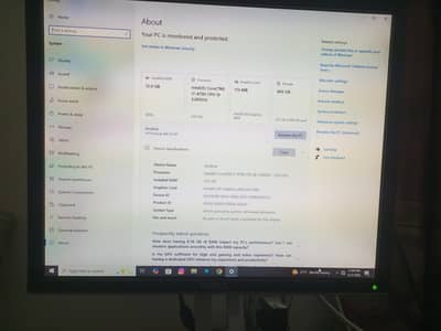 HP Core i7 4th Gen full pc 12 GB ram with dell lcd