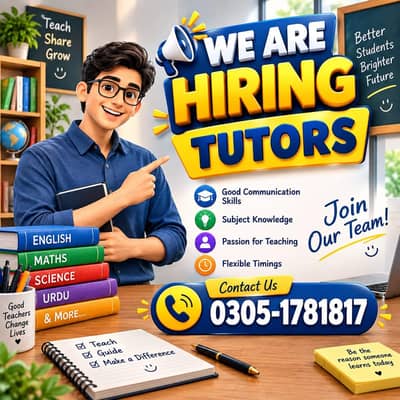 Qualified Tutor Required: Help Students Achieve Academic Excellence
