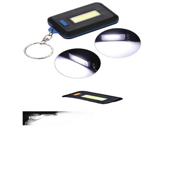 Pack of 3 Mini COB LED Keychain Lights with 3 Modes
