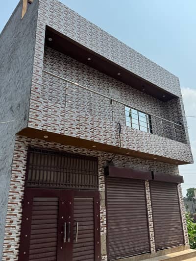 5 Marla double story house plus 2 sami commercial shops at alnoor Park housing society