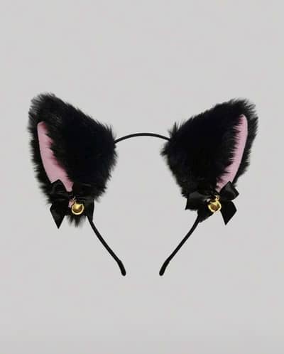 Original SHEIN 2pcs Cat Ear Headband