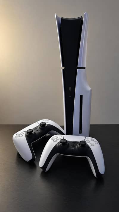 PS5 Slim Disc Edition + 2 Original controllers