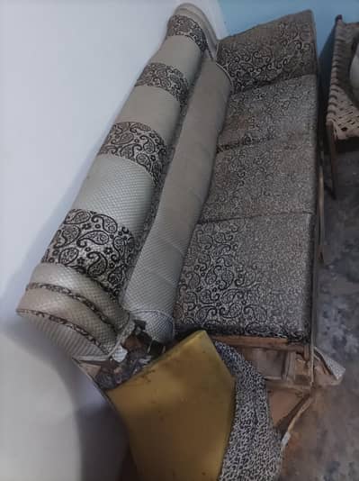 Damaged sofas for sale.