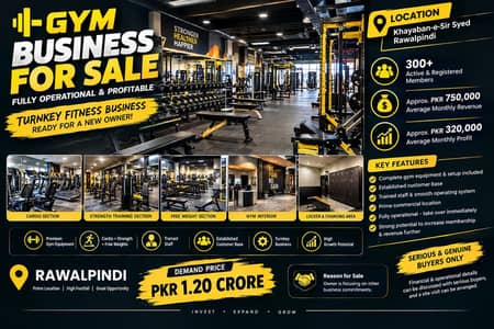 Fully Operational Running Gym for Sale/Gym Setup/Commercial Gym