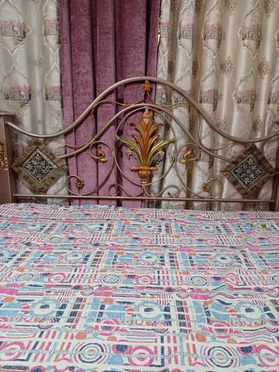 wrought iron bed available with mattress