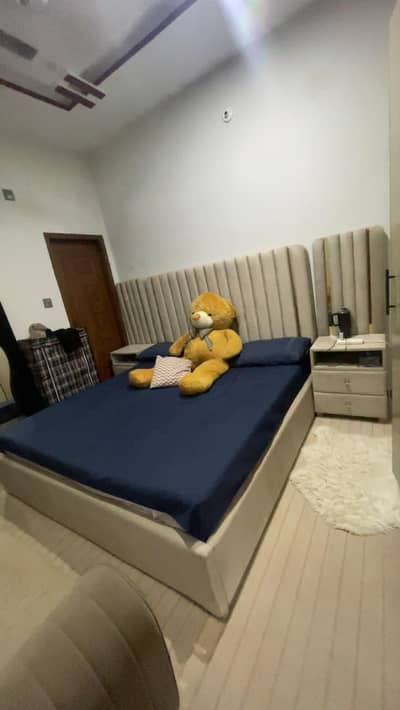 double bed with side tables