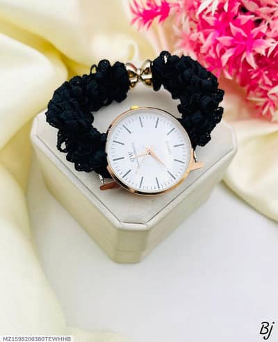 New Korean Style Scrunchie Wrist Watch for Girls