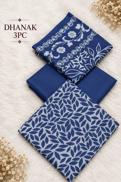 Dhanak 3 Piece Printed Ladies Suit