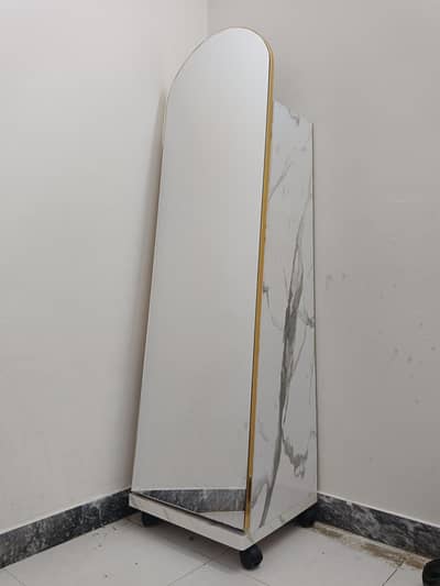 Elegant Full-Length Dressing Mirror with Wheels | Stylish & Modern