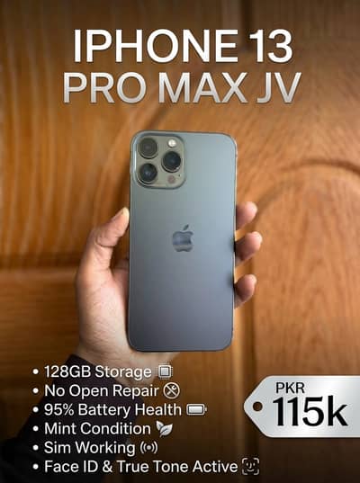 iPhone 13 Pro Max JV (128GB) - 95% Battery Health | Mint Condition