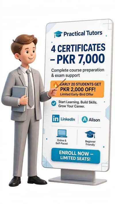 4 Courses in 5000rs only Online