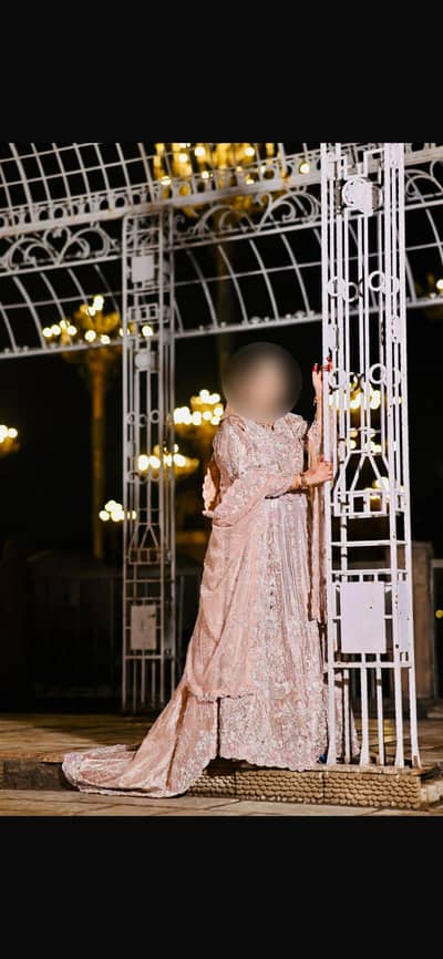 gujranwala bridal tail lehnga with kurti 1time used