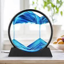 3d moving sand art lamp with stand