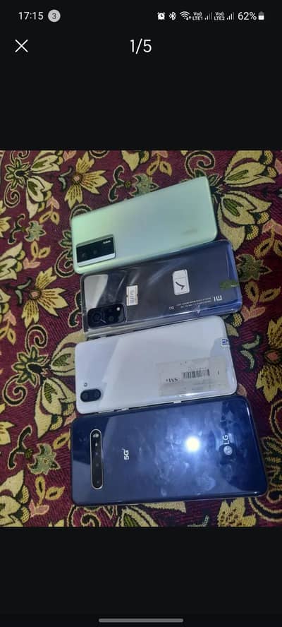 Mi 10t Pro,Redmi k60,Aquas r3,LG v60