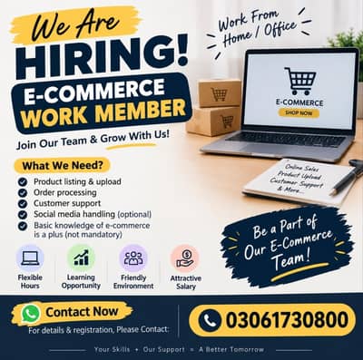 we are Hiring Males and Female