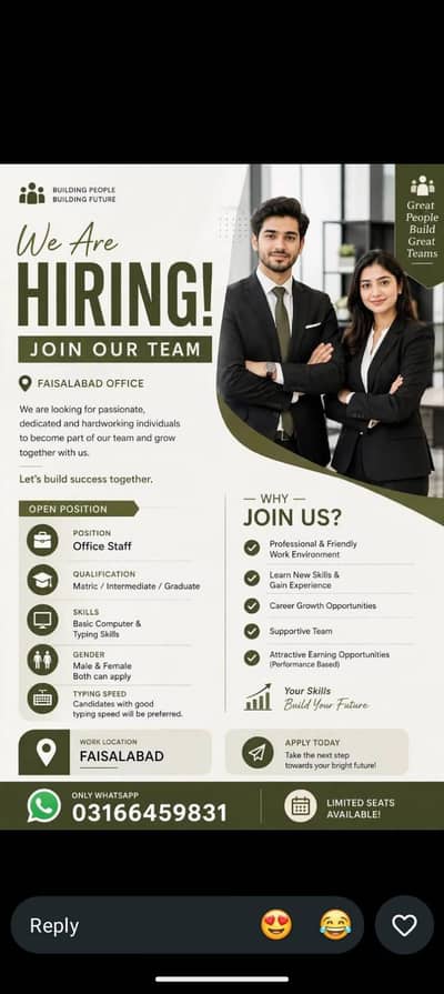 male and female part time and full time