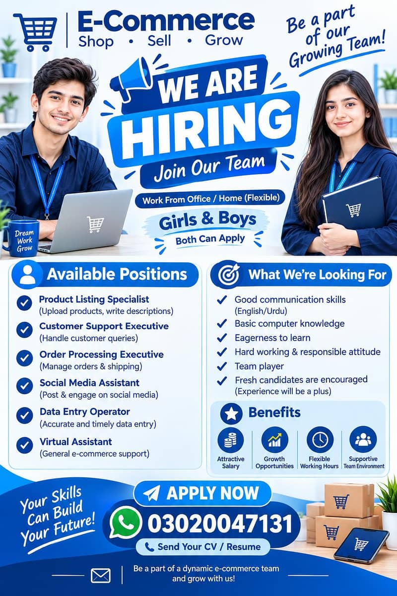 E- Commerce Work Available 0