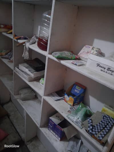 counter and raks for shop
