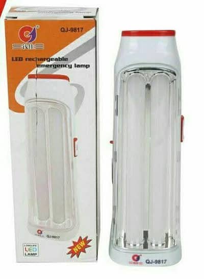 QJ-9817 solar rechargeable emergency light + mobile charger