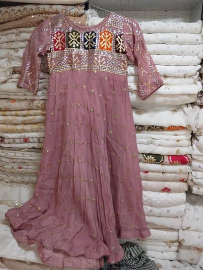 baby pink colour maxi and duppata and trawzer in very cheap price
