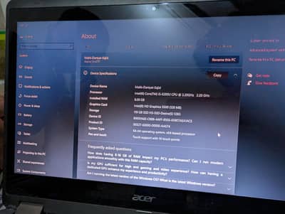 Acer Laptop For Sale
