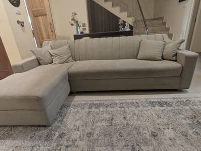 L-Shaped Sofa in new condition