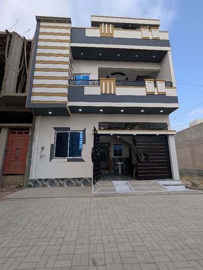 120 Sq. Yard Double Storey West Open House For Sale In Saadi Garden