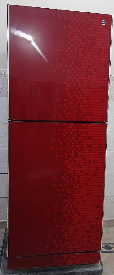 PEL glass door refrigerator Red blaze - full size - Excellent cooling