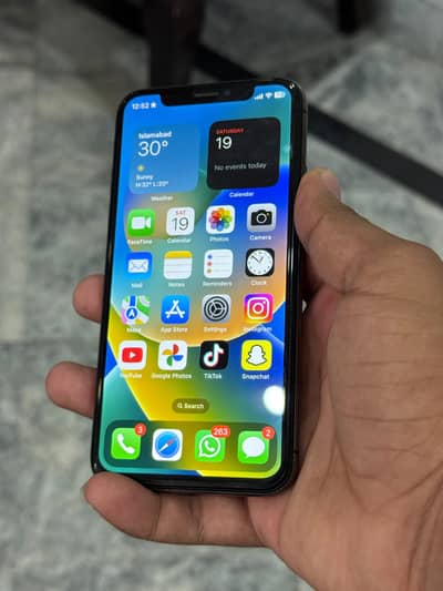 Apple iPhone X Official Pta Approved Hai 256Gb hai