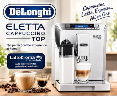 DeLonghi Eletta Cappuccino Top Automatic Coffee Machine
