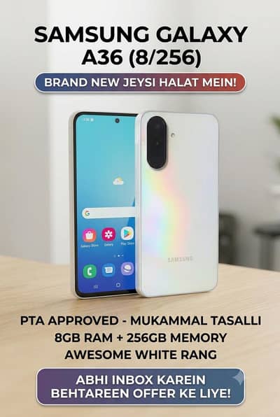 Samsung Galaxy A36 (8/256GB) – 10/10 Condition