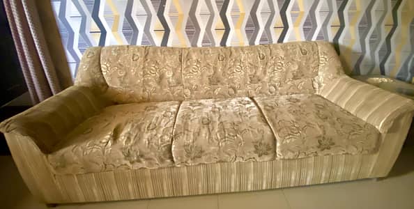 Sofa set 5 seater brown