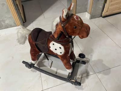 Kids Riding Horse wih Music and Movement (Swing + Cart)