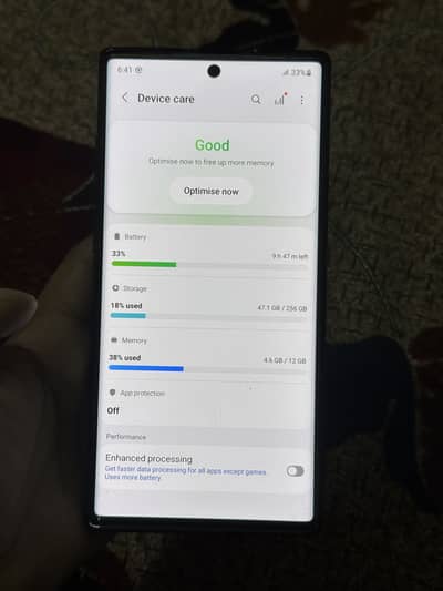 Samsung Note 10+ 12/256 physical dual pta 10/9