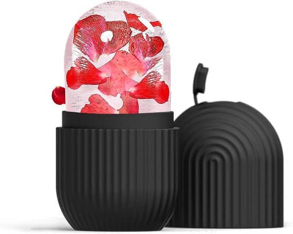 Silicon Beauty Ice Roller Massager for Face, Eyes, and Neck| Reuseable Facial Ice Cube Rollers| Skin Care Massage Tools for Collagen Regrowth, Tone Skin, Shrinks & Tighten Pores, Under Eye Dark Circles, Skin Strengthening, and De-Puff the Eye Area