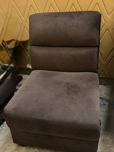Sofa Velvet poshes one seater total 10 pieces