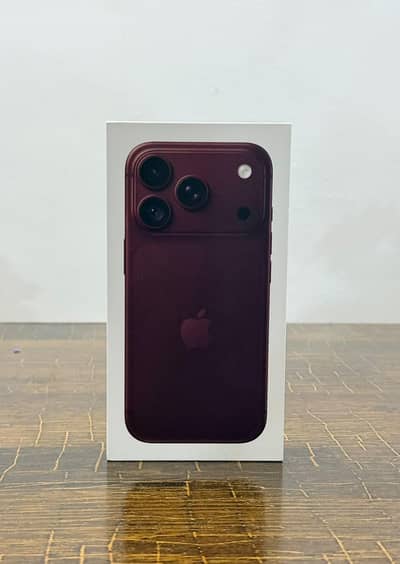 Apple iPhone Other Model 18 promax Burgandi 512 gb Boxpack Nonactive