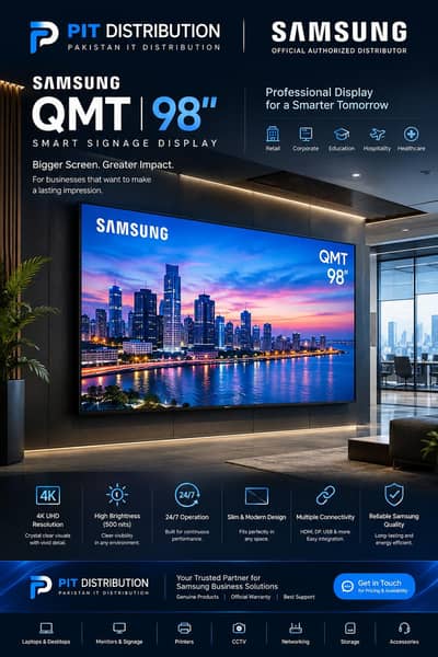 SAMSUNG SINAGE 98 INCH QMT