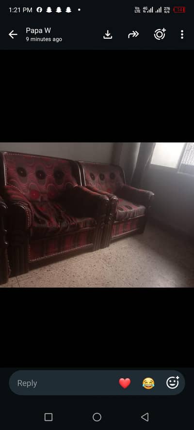5 seater sifa set used normal condition