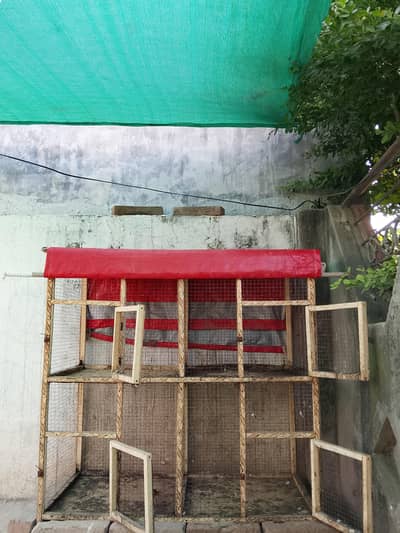 4 portion wooden cage available for sale