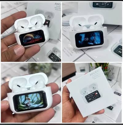 A9 Pro 2 Earbuds with LCD Tablet Airpods pro 2 with LCD touchscreen