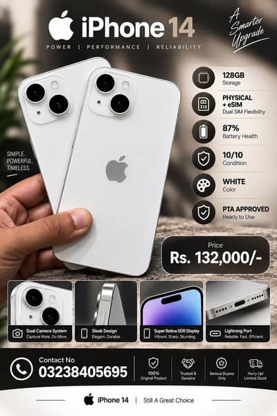 Iphone 14 PTA | 13 Pro JV | PTA & Non PTA & JV