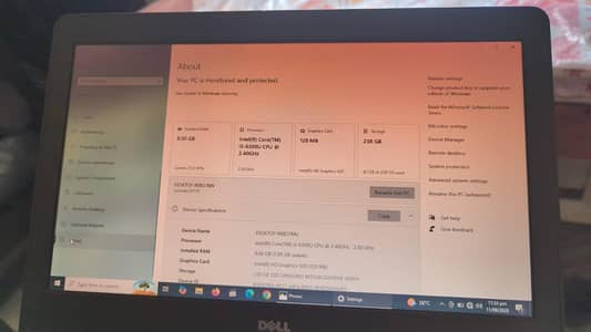 Dell Latitude E5270 | Core i5 6th Gen | 8GB RAM | 240GB SSD