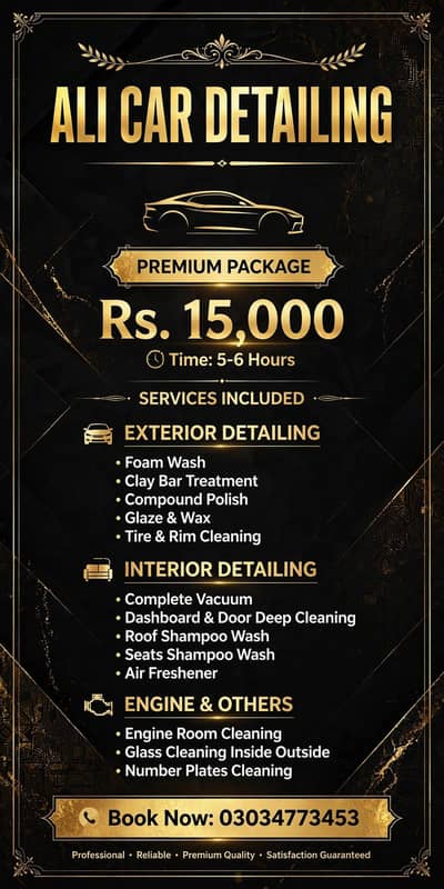 Ali car detailing home sarves