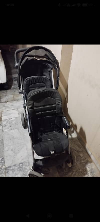 Imported Chiccoo Twins Baby Stroller for sale - Excellent condition