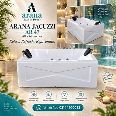 Premium Bath Tub | Luxury Bathroom Tub for Sale | Fiberglass Jacuzzis