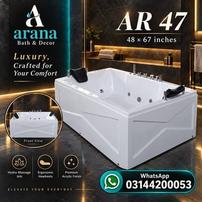Premium Bath Tub | Luxury Bathroom Tub for Sale | Fiberglass Jacuzzis