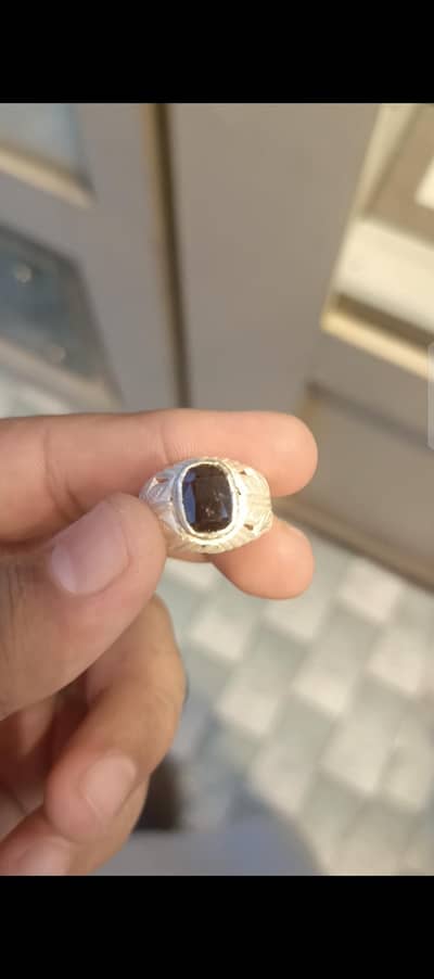 Natural Yakoot 100% Stone Original with Chandi Ring