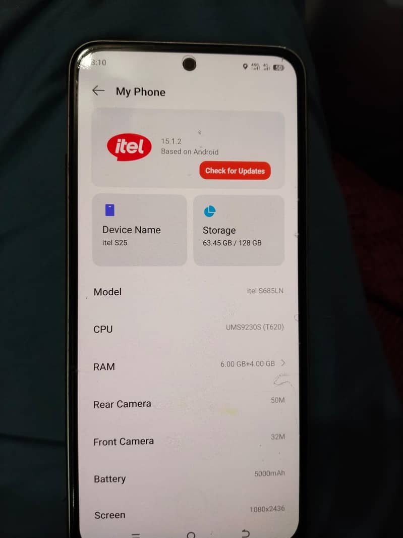 Itel S25 0