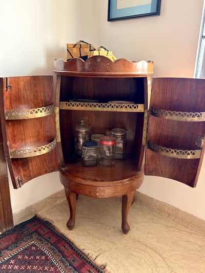 Solid Sheesham round cabinet